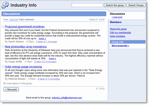 Google Groups - Use your Google Group as an email list