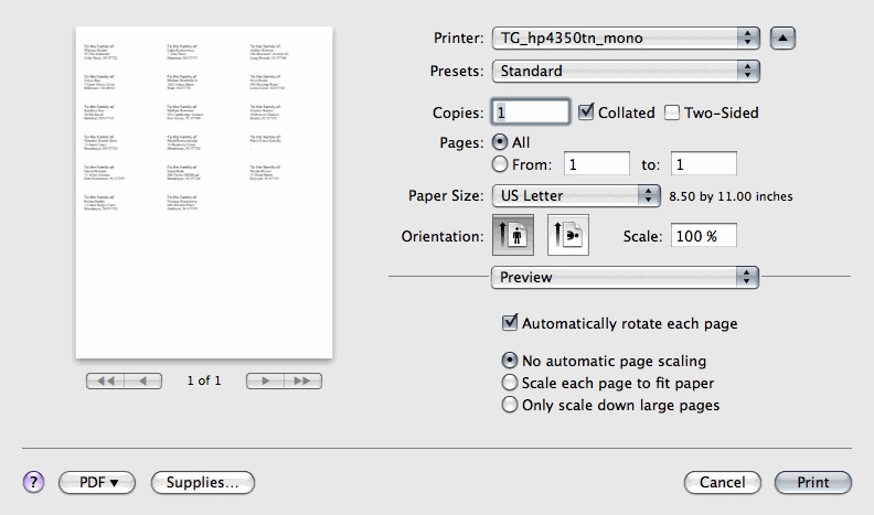 printmaster platinum 18 printing avery 5160 mailing labels